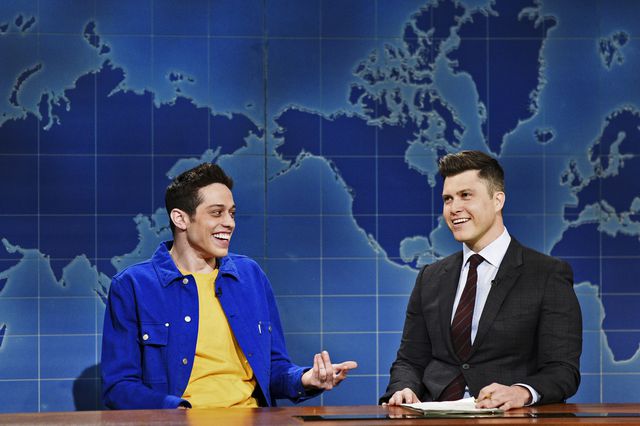 A photo of Colin Jost and Pete Davidson on SNL